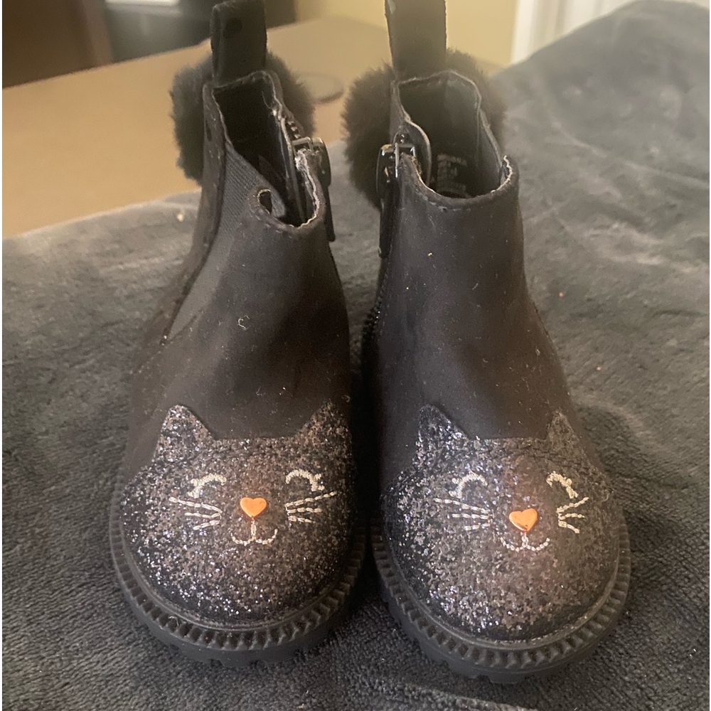 Black sparkly boots